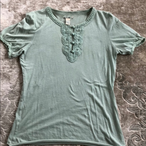 Lucky Brand Tops - Light green Lucky T-shirt. (D)